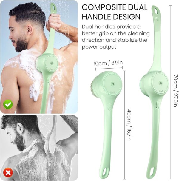 Electric Body Brush for Back and Shower Scrubber - Image 5